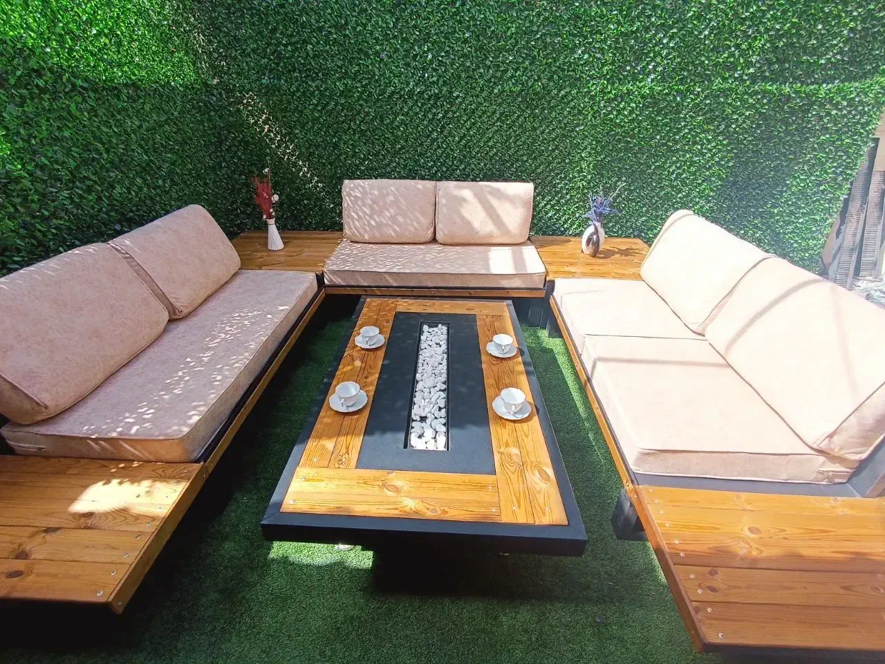 آتشدان مبل و میز  فضای باز باغ و ویلا|مبلمان خانگی و میز عسلی|شهریار, شهریار|دیوار