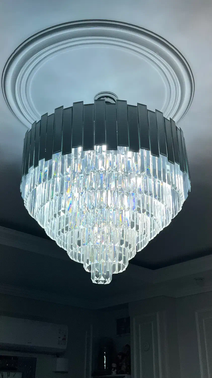 ست ۵تایی لوستر کریستال آیینه ای|لوستر و چراغ آویز|تهران, مختاری|دیوار