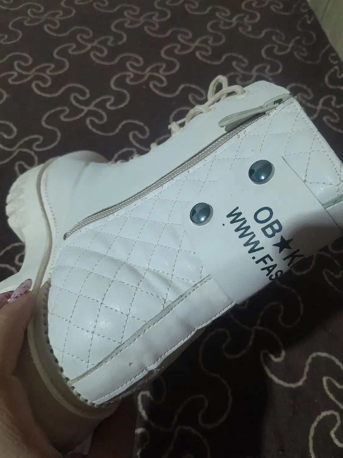 نیم بوت کرم استخونی نوعه نو|کیف، کفش، کمربند|نسیم‌شهر, |دیوار