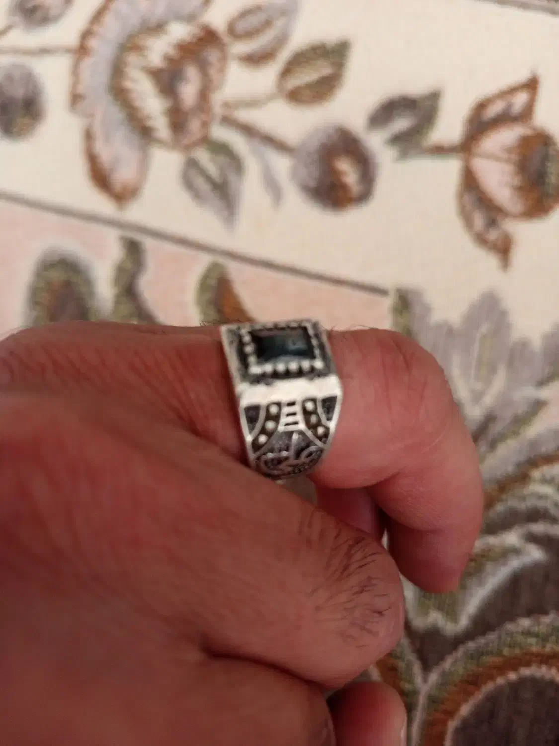 انگشتر نقره قدیمی|جواهرات|شیراز, مسلم|دیوار