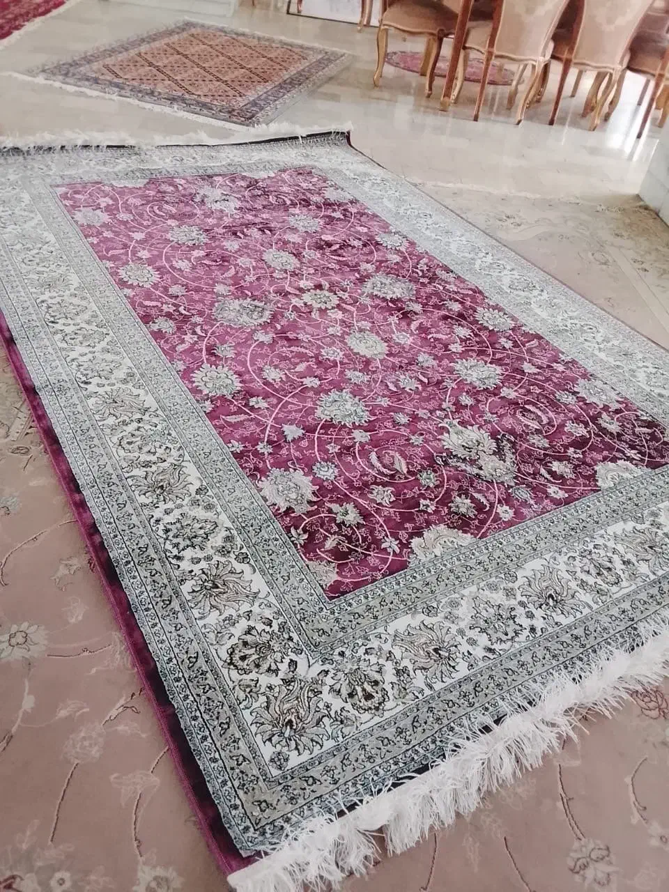 فرش ابریشم مشهد اردهال|فرش|اردبیل, |دیوار