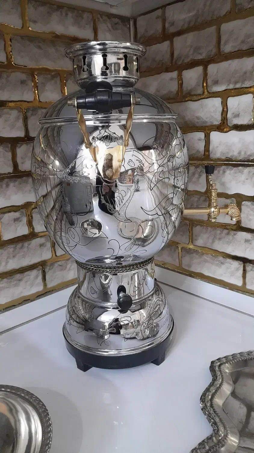 ۳عدد سماور گازی نو نو برنجی|سماور، چایساز، قهوهساز|مشهد, گلبرگ|دیوار