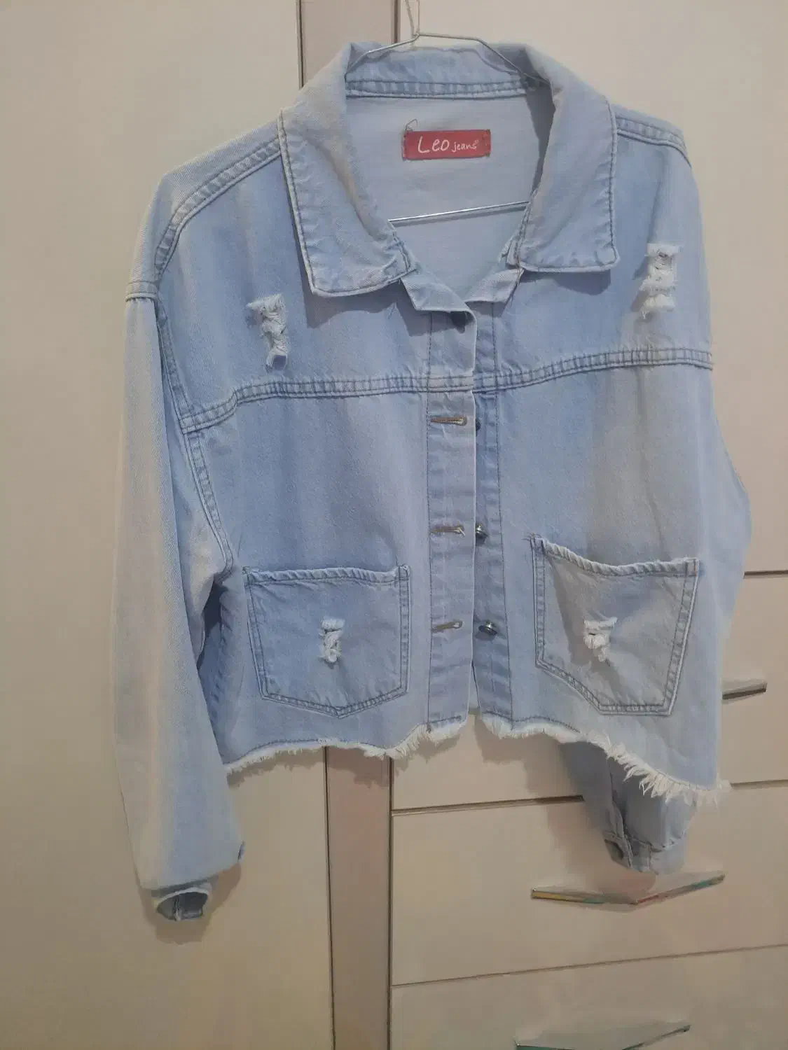 کراپ کت جین سایز ۴۲..۴۴|لباس|میانه, |دیوار