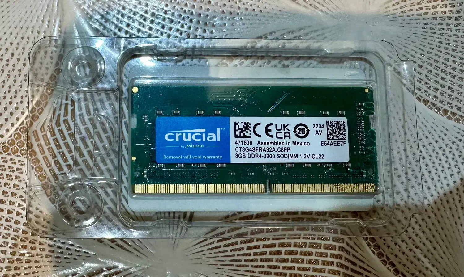 رم کروشیال Ram Crucial 8GB DDR4 3200|قطعات و لوازم جانبی رایانه|تهران, لاله زار|دیوار