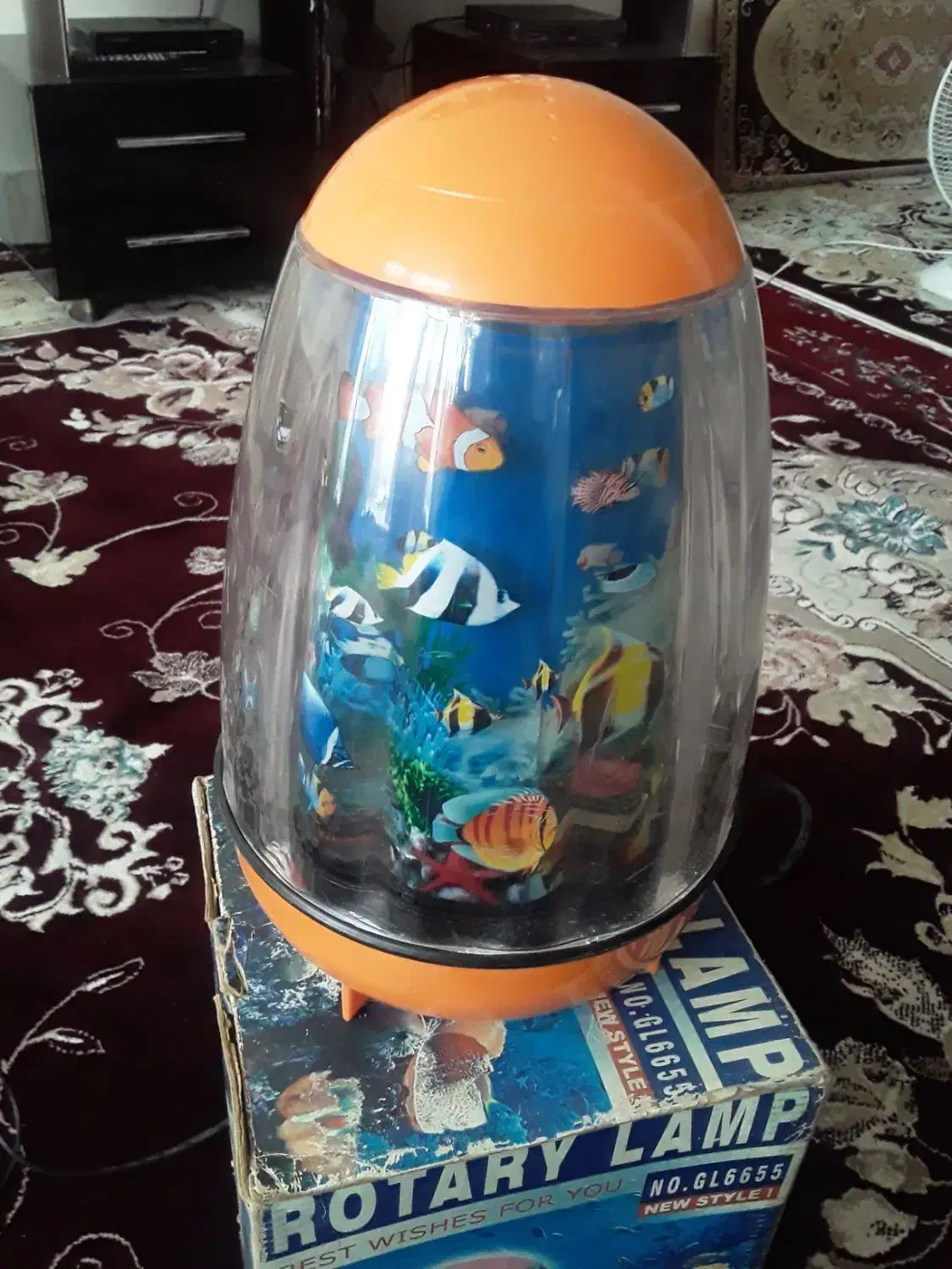 چراغ خواب آکواریومی موتور دار|چراغ خواب و آباژور|مشهد, عبادی|دیوار