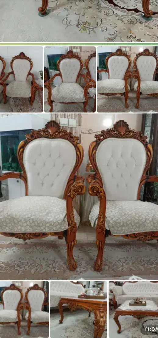 مبل استیل و.منبت کاری شده|مبلمان خانگی و میز عسلی|تهران, دولاب|دیوار