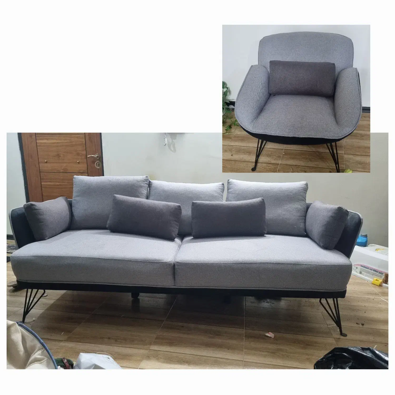 مبل ۸ نفره|مبلمان خانگی و میز عسلی|شیراز, سینما سعدی|دیوار