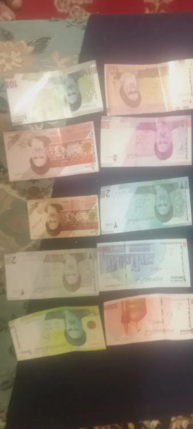 ۱۰عدداسکناس چاپی نوسالم|کلکسیون سکه، تمبر، اسکناس|شیراز, سلطان آباد|دیوار