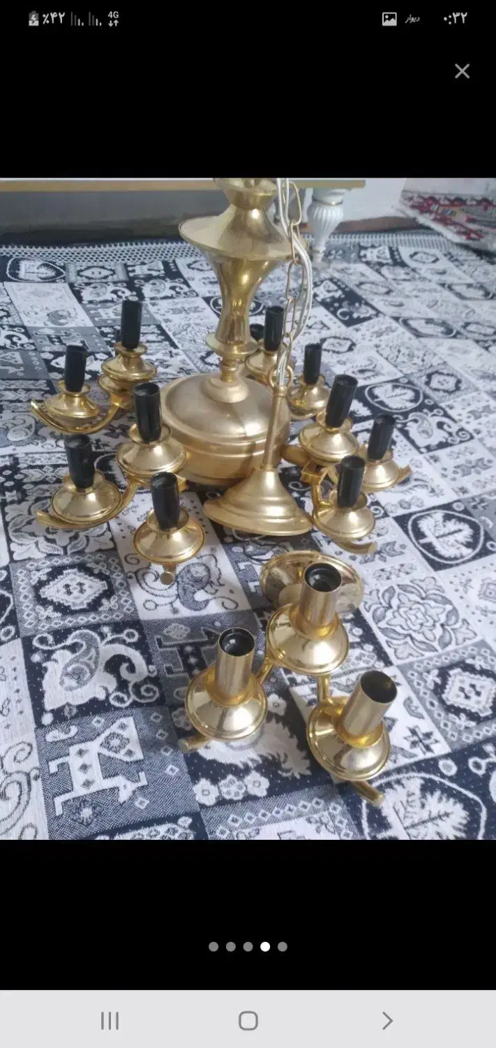 خریدار انواع لوستر برنجی در محل|لوستر و چراغ آویز|کرج, اتحاد|دیوار