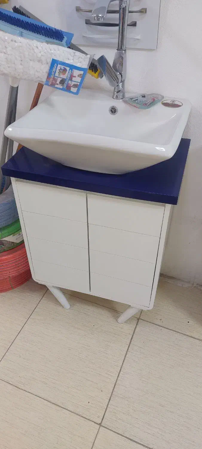 ست ۴ تیکه روشویی کابینی|لوازم سرویس بهداشتی|آبدانان, |دیوار