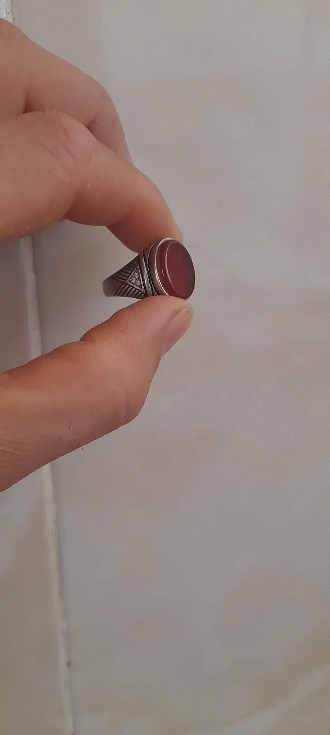 انگشتر نقره عقیق معاوضه با کفتر گرفتنی|جواهرات|قم, ولیعصر|دیوار