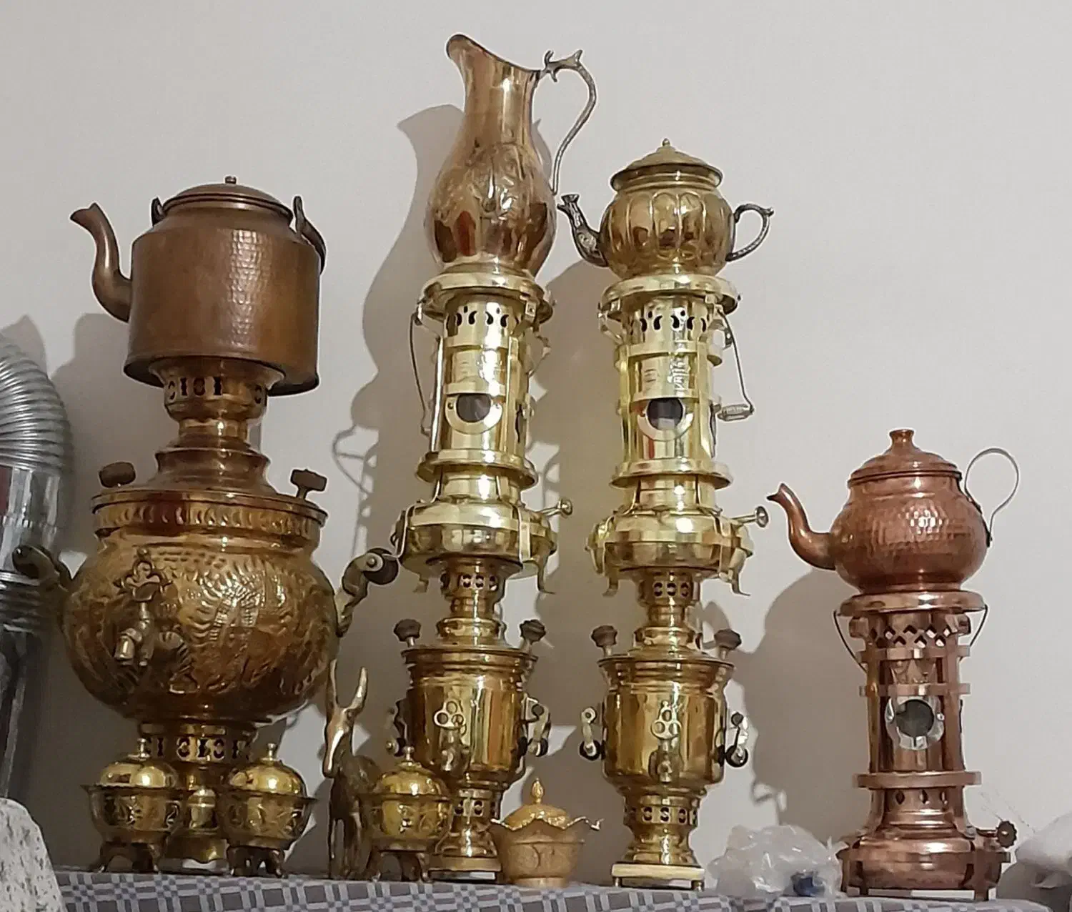 سماور زغالی برنجی و  برنزی و ...|سماور، چای‌ساز، قهوه‌ساز|زنجان, |دیوار