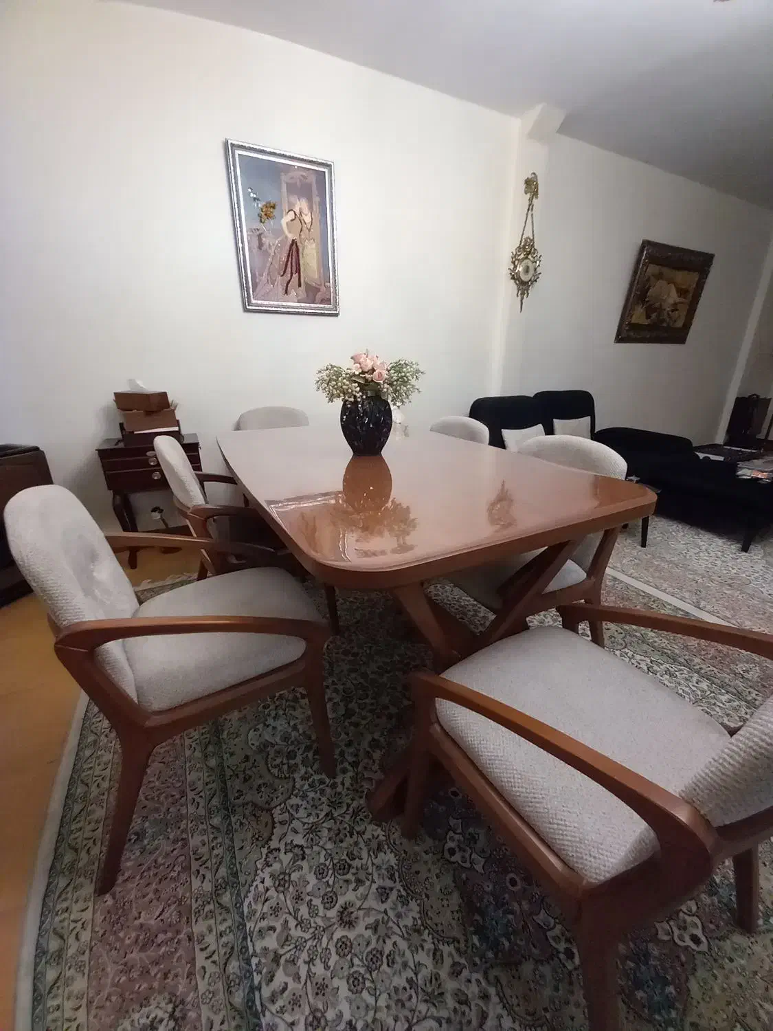 میز ناهارخوری ۶نفره|میز و صندلی غذاخوری|فردیس, شهرک شهید حسینی|دیوار