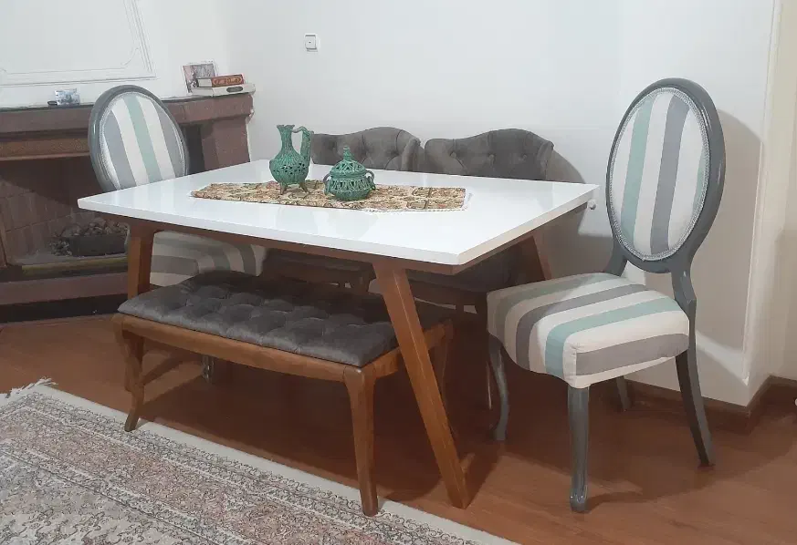 ست مبلمان ۷ نفره چستر و ناهارخوری ۶ نفره|مبلمان خانگی و میز عسلی|فردیس, فردیس|دیوار