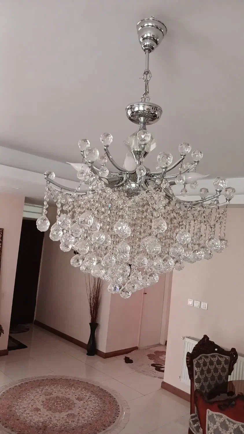 لوستر کریستال اصل چک|لوستر و چراغ آویز|پردیس, فاز ۲|دیوار