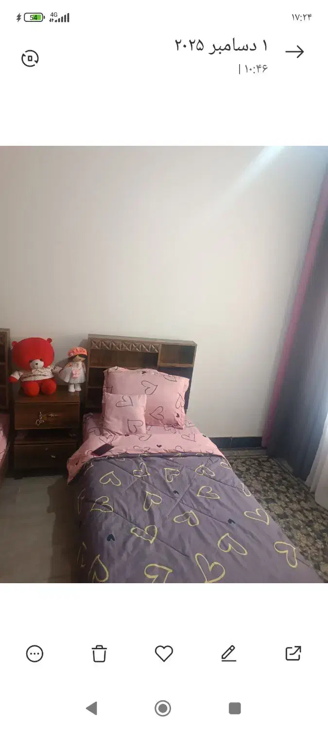 یک عدد تخت بزرگسال 2500|تخت و سرویس خواب|نسیم‌شهر, |دیوار