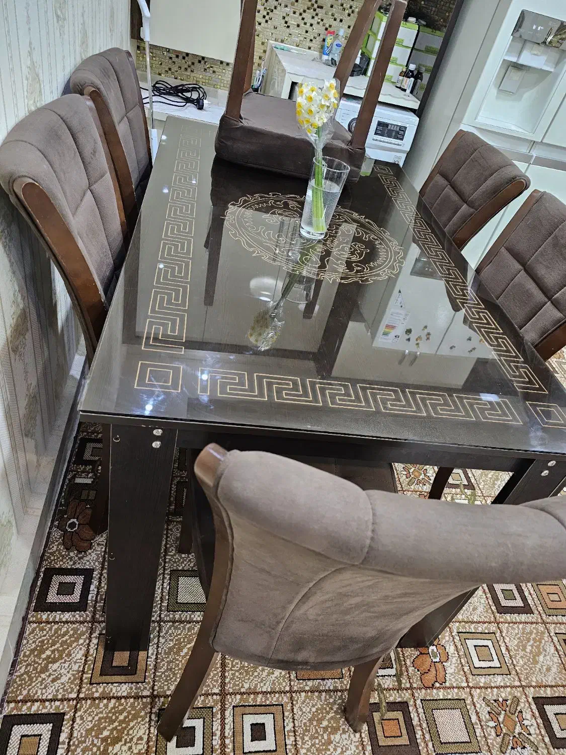 میز نهار خوری 6 نفره|میز و صندلی غذاخوری|اندیمشک, |دیوار