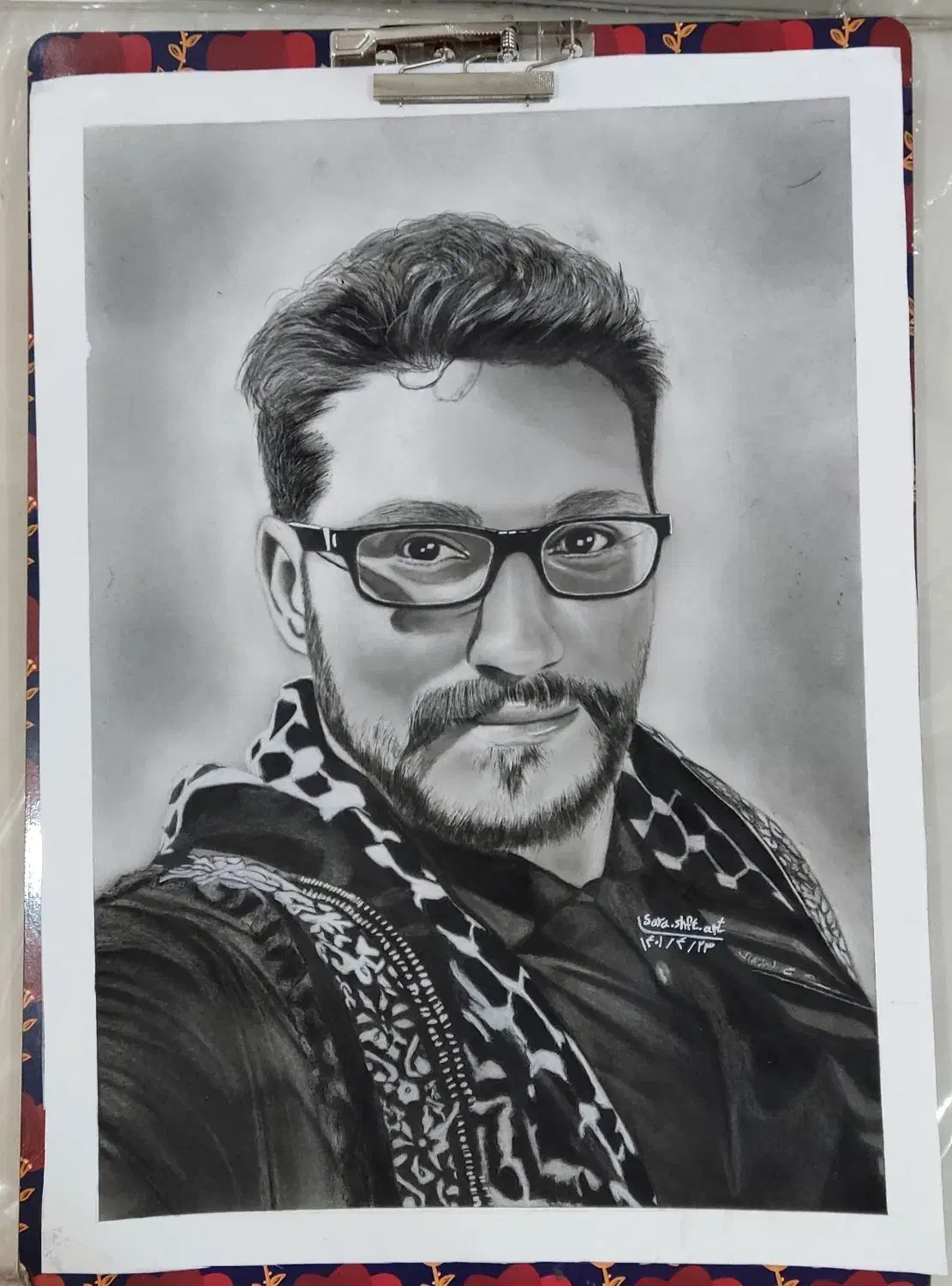 سفارش نقاشی سیاه قلم|تابلو، نقاشی، عکس|آبادان, |دیوار