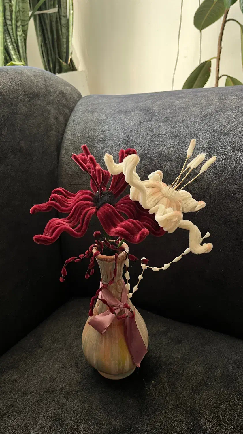 اول کارمه گل درست میکنم ممنونم حمایت میکنین|صنایع دستی و سایر لوازم تزئینی|تبریز, |دیوار