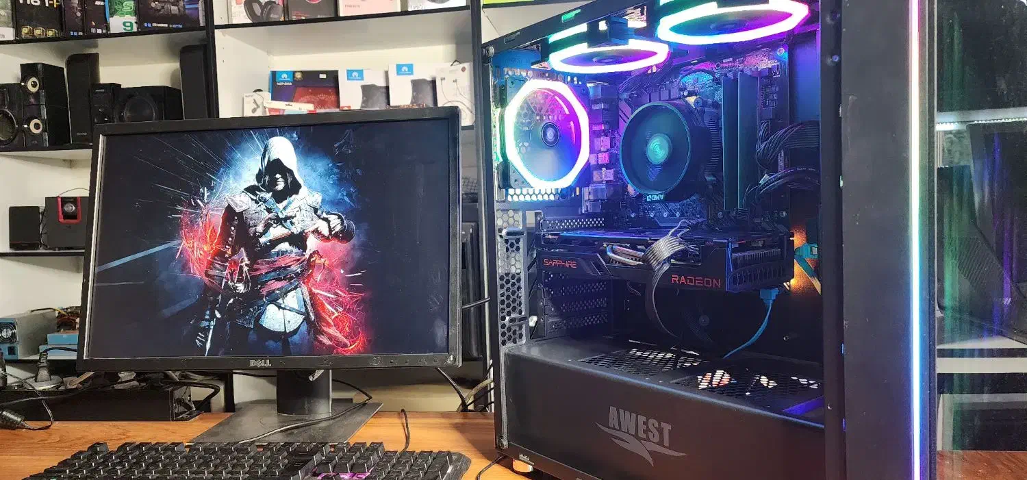 سیستم گیمینگ با گرافیک ۱۲ گیگ|رایانه رومیزی|گرگان, |دیوار