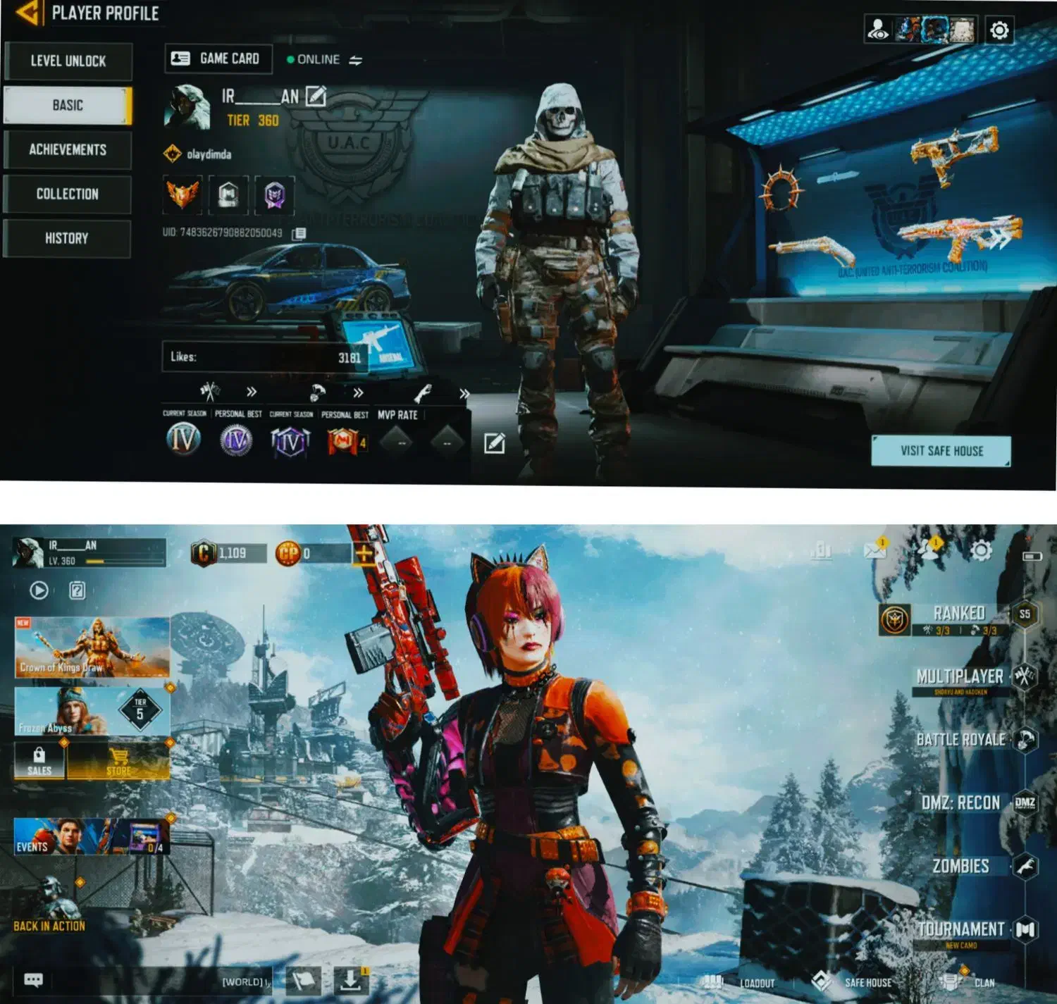 اکانت کالاف|کنسول، بازی ویدئویی و آنلاین|بجنورد, |دیوار