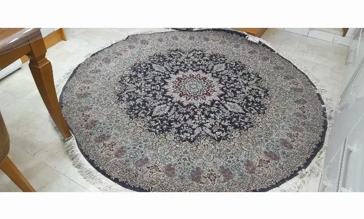 قالیچه ماشینی گرد|فرش|بیرجند, |دیوار