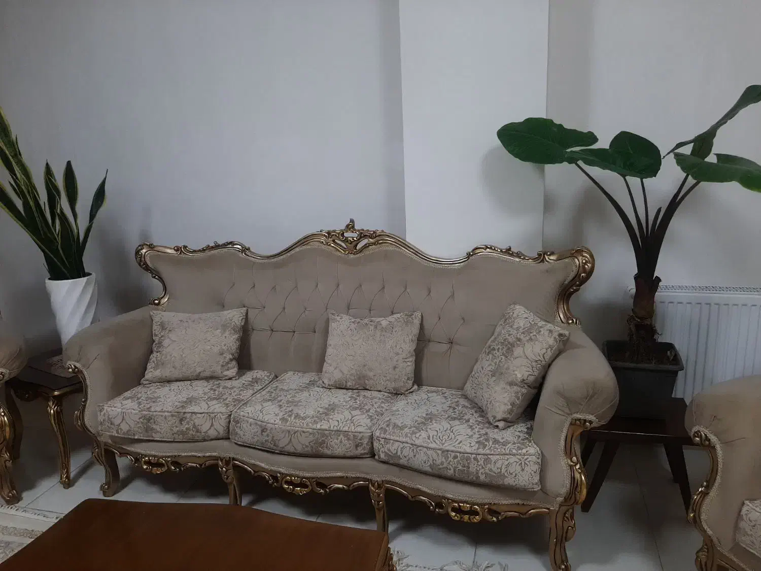 مبل استیل تمام چوب ترک ۹نفره نونو زیرقیمت|مبلمان خانگی و میز عسلی|پاکدشت, پاکدشت (مامازند)|دیوار