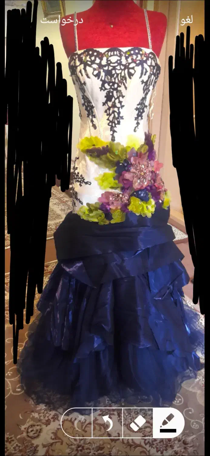 لباس مجلسی سایز ۴۰،۴۲قیمت ۲ میلیون|لباس|ماکو, |دیوار