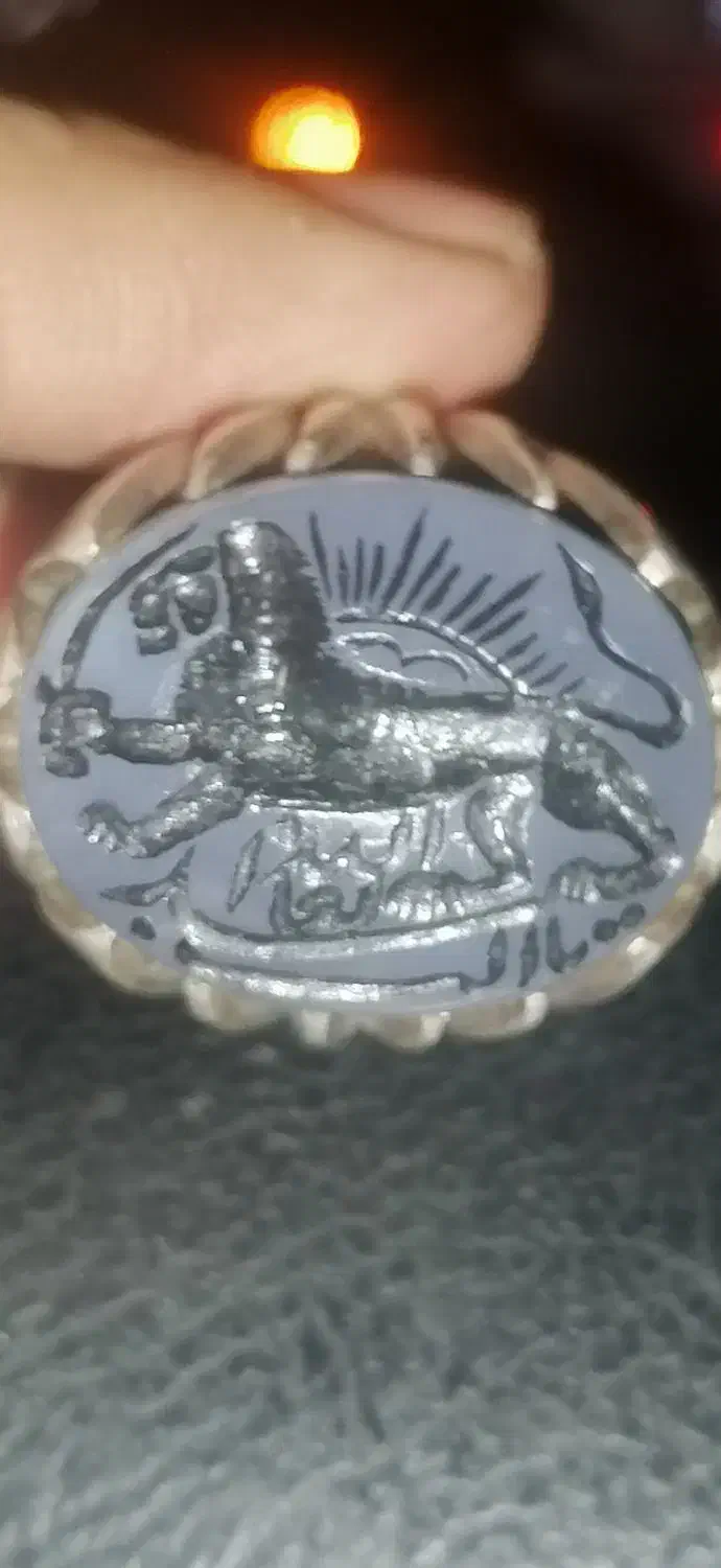 انگشتر نقره کلکسیونی|کلکسیون اشیاء عتیقه|کرمان, |دیوار