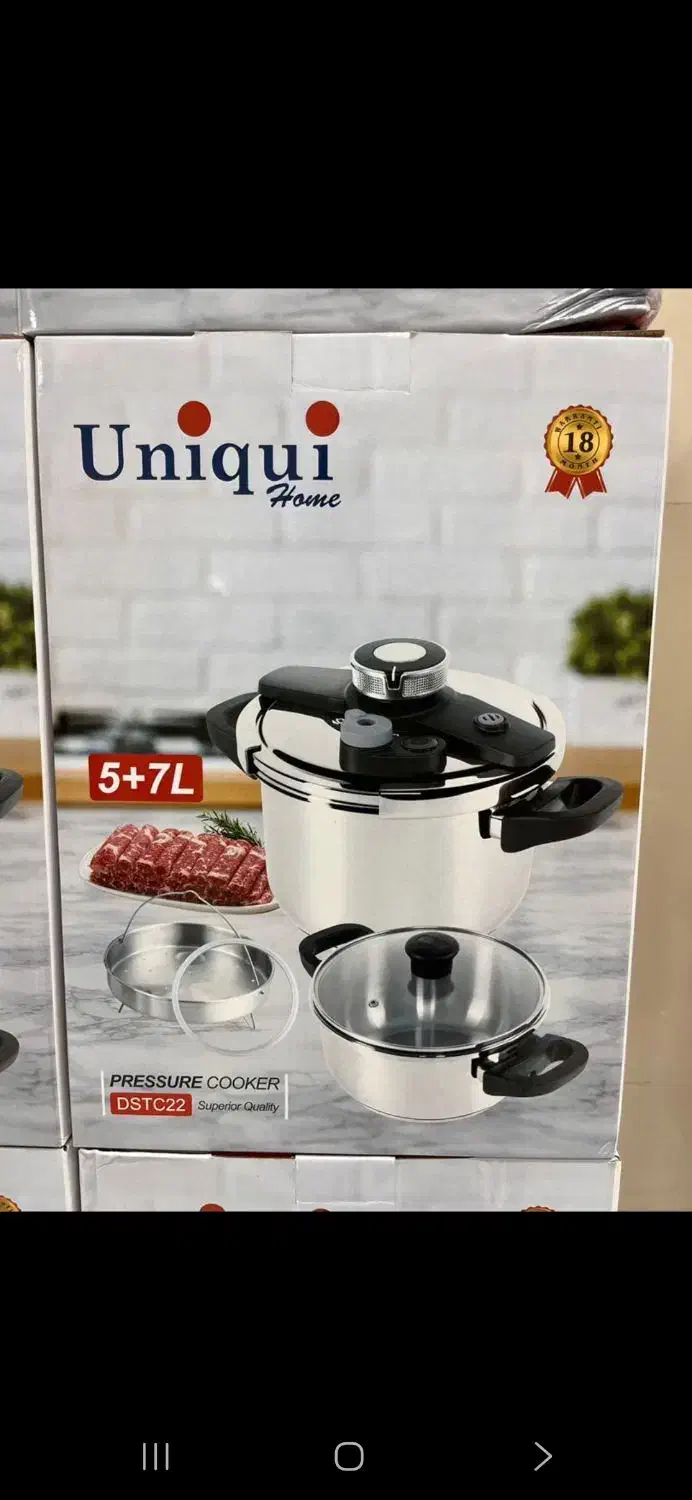 زودپز دوقلو یونیک ۵ و ۷ لیتری با درب اضافه|ظروف پختوپز|اصفهان, شاهد|دیوار