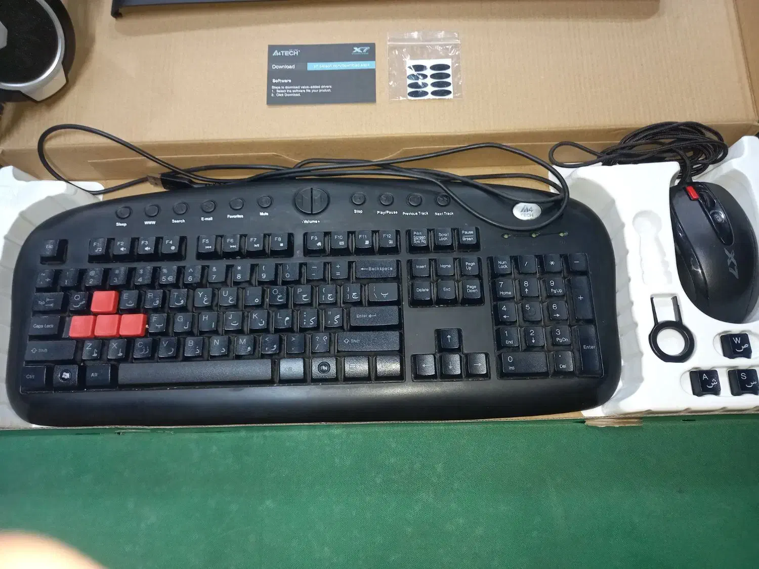 ۴ عدد ست کامل موس و کیبورد|قطعات و لوازم جانبی رایانه|ماهدشت, |دیوار