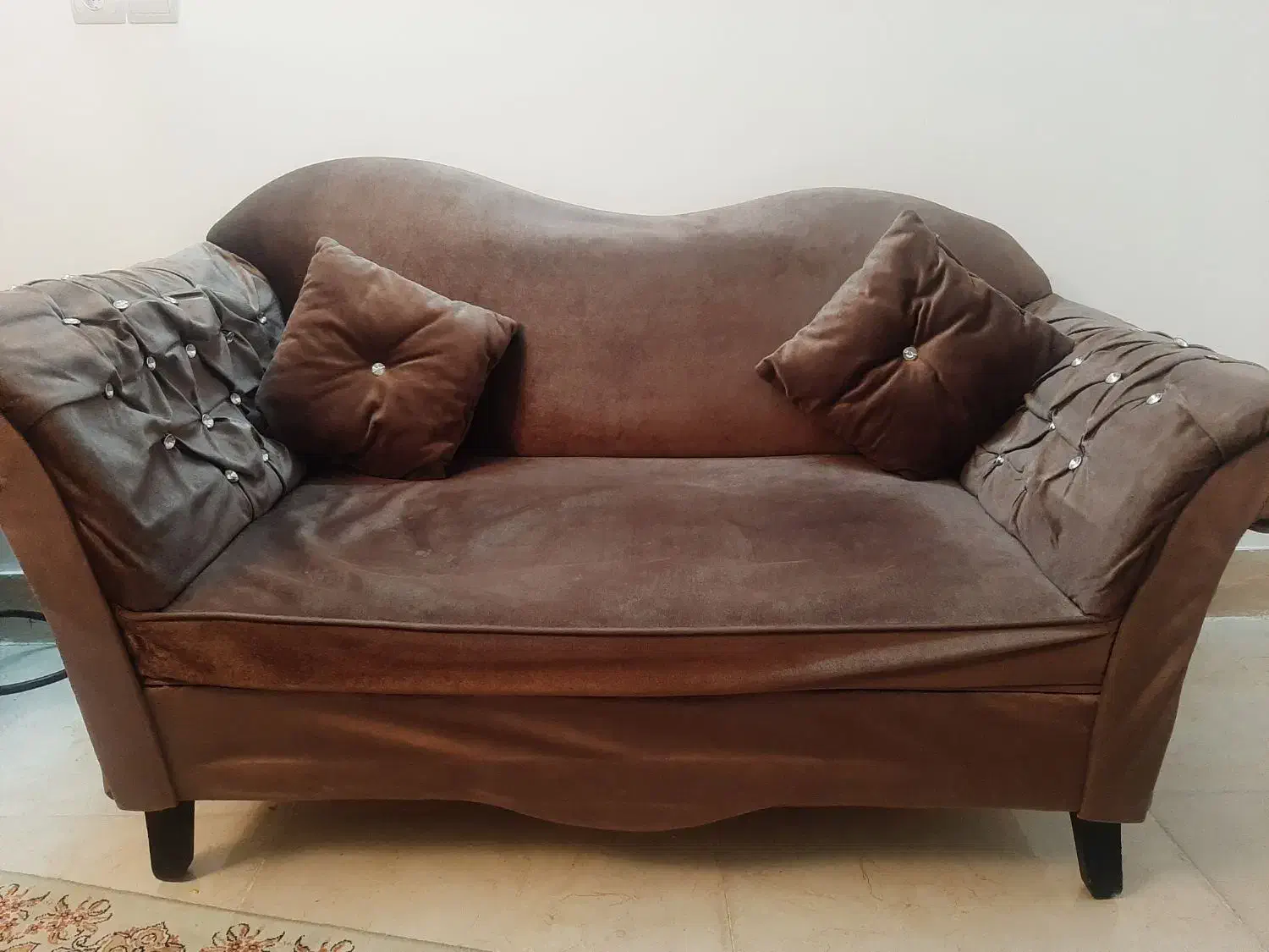 مبل هفت نفره شزلون و بوفه|مبلمان خانگی و میز عسلی|مهدی شهر, |دیوار