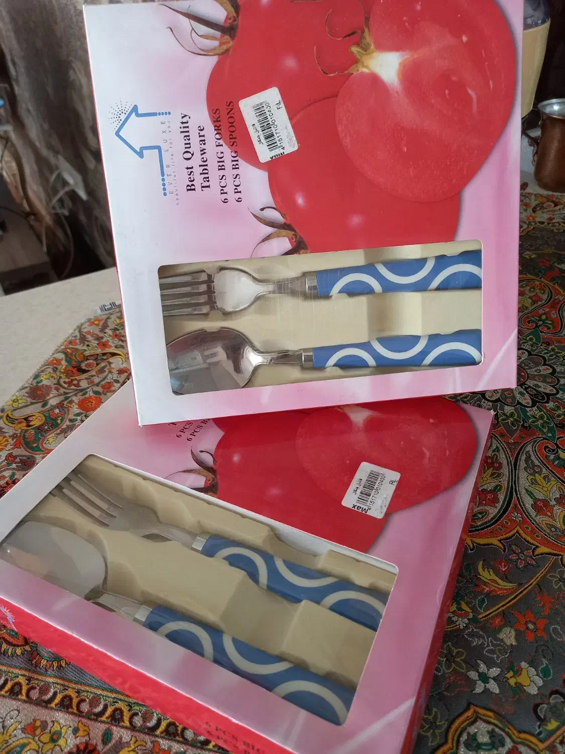 ۲دست قاشق چنگال نوی نو|ظروف سرو و پذیرایی|تبریز, |دیوار