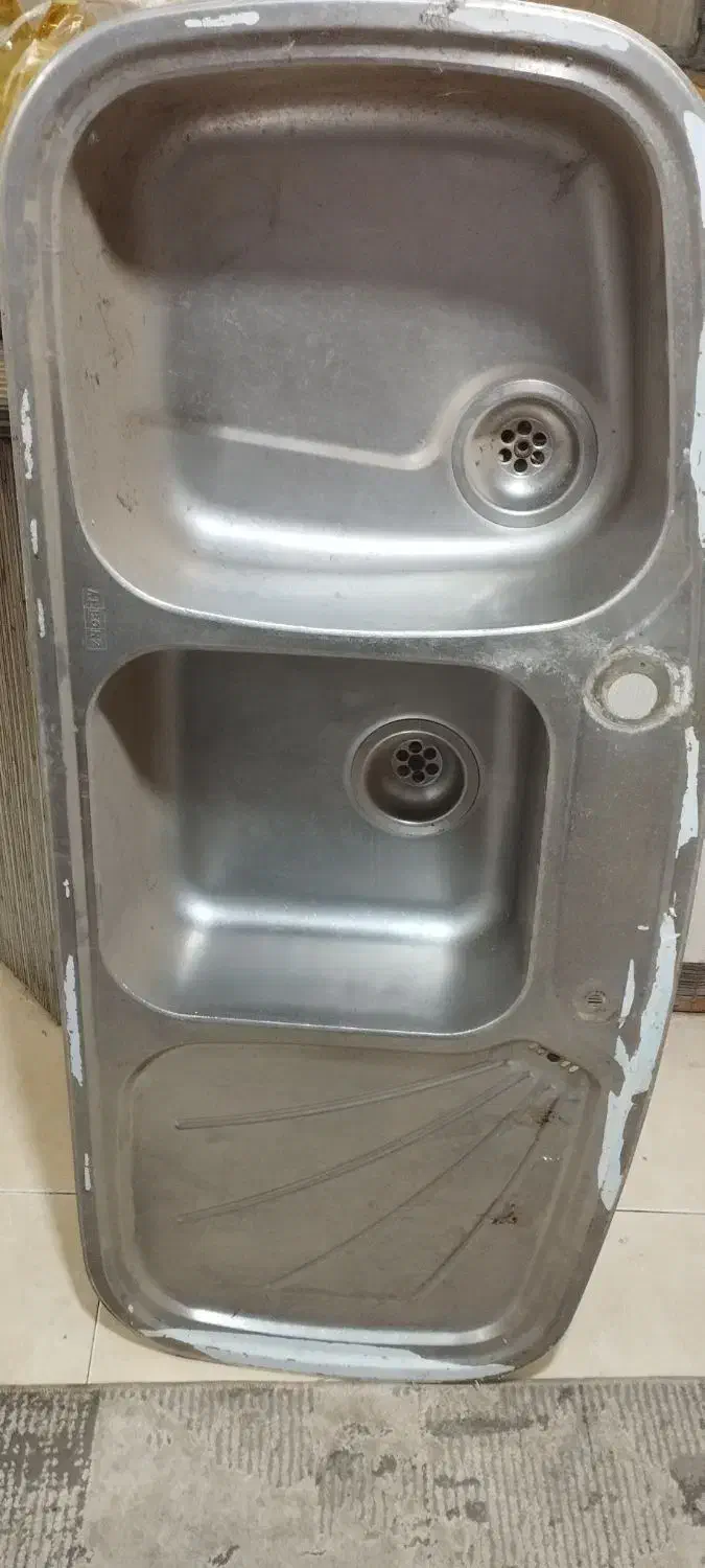 سینک فانتزی دوقلو مارک استیل البرز ابعاد 120*60|مصالح و تجهیزات ساختمان|اهواز, پادادشهر|دیوار