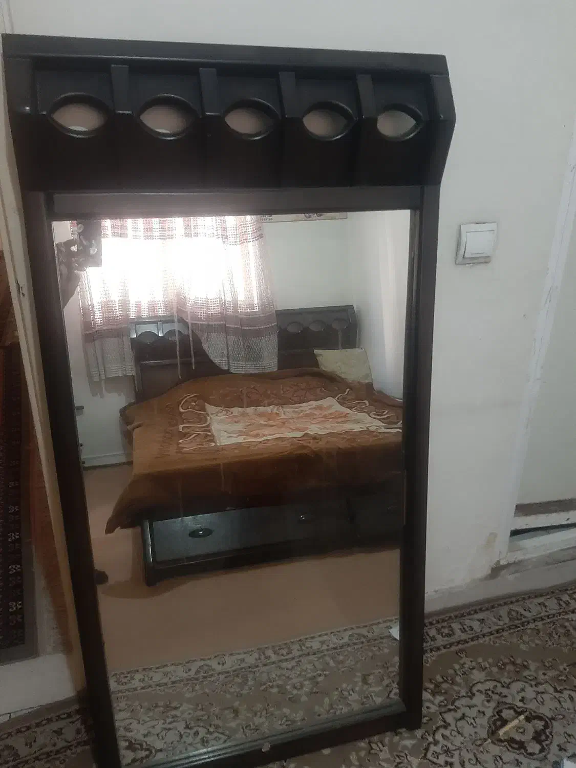 آیینه قدی دور چوب|آینه|تهران, شادآباد|دیوار