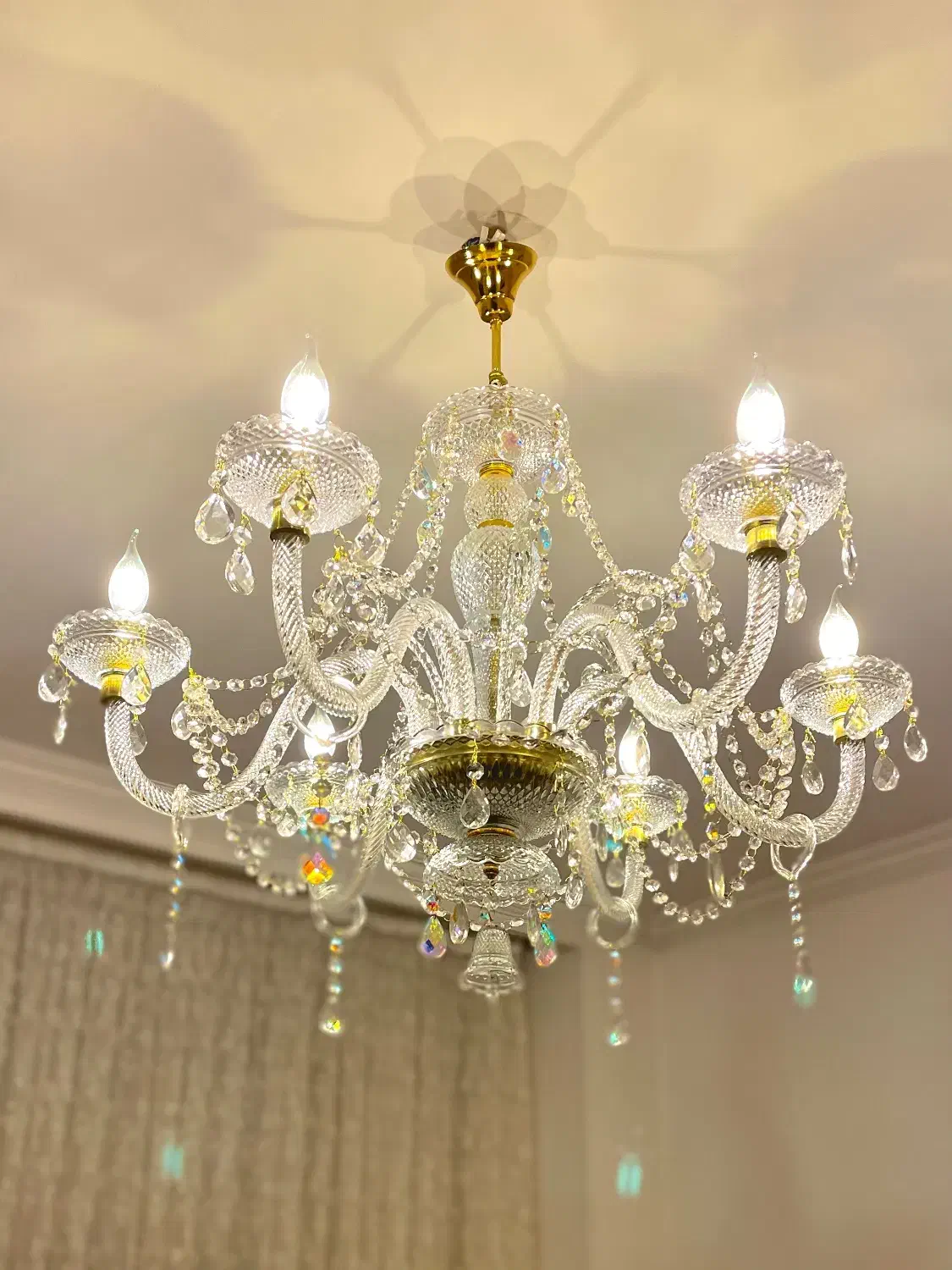 تولید لوستر کریستالی|لوستر و چراغ آویز|اصفهان, هزارجریب|دیوار