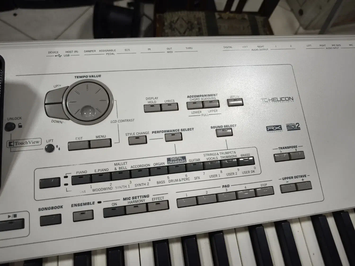 ارگ پیاتو رم 256تمیزخانگی بوده میکروفون باند میکسر|پیانو، کیبورد، آکاردئون|تهران, حر|دیوار