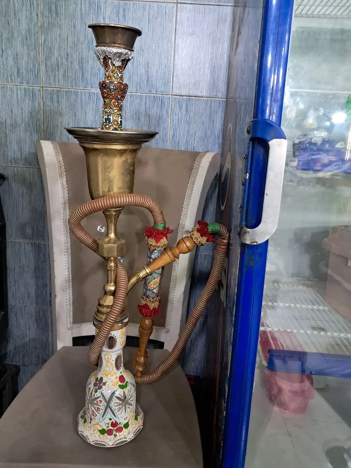 قلیان عربی برنج اصل|کلکسیون اشیاء عتیقه|تهران, توحید|دیوار