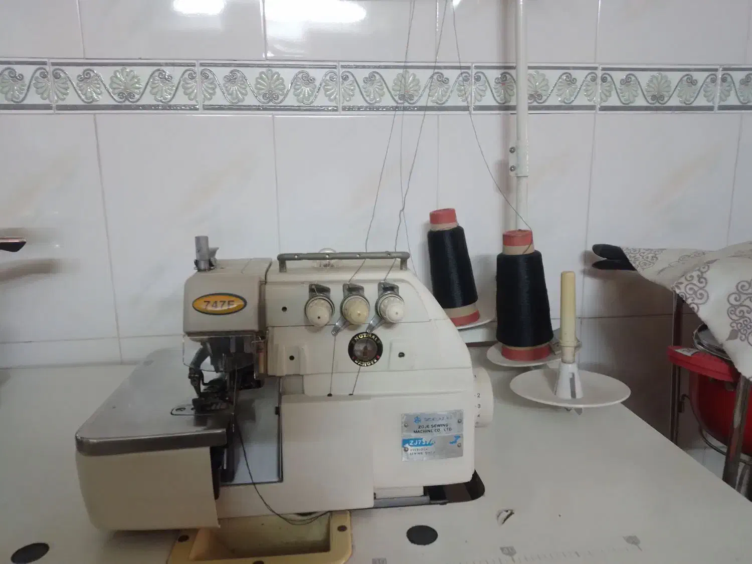 چرخ صنعتی زیگزال سالم|چرخ خیاطی و ریسندگی|اسلامشهر, شهرک الهیه|دیوار