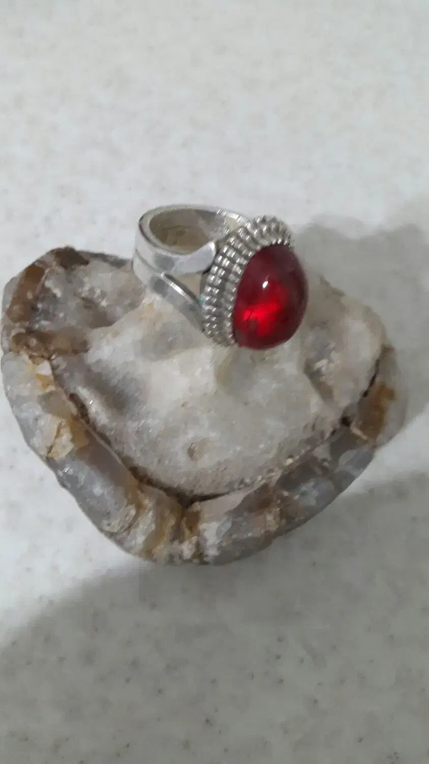 انگشتر  نقره یاقوت|جواهرات|اردبیل, |دیوار