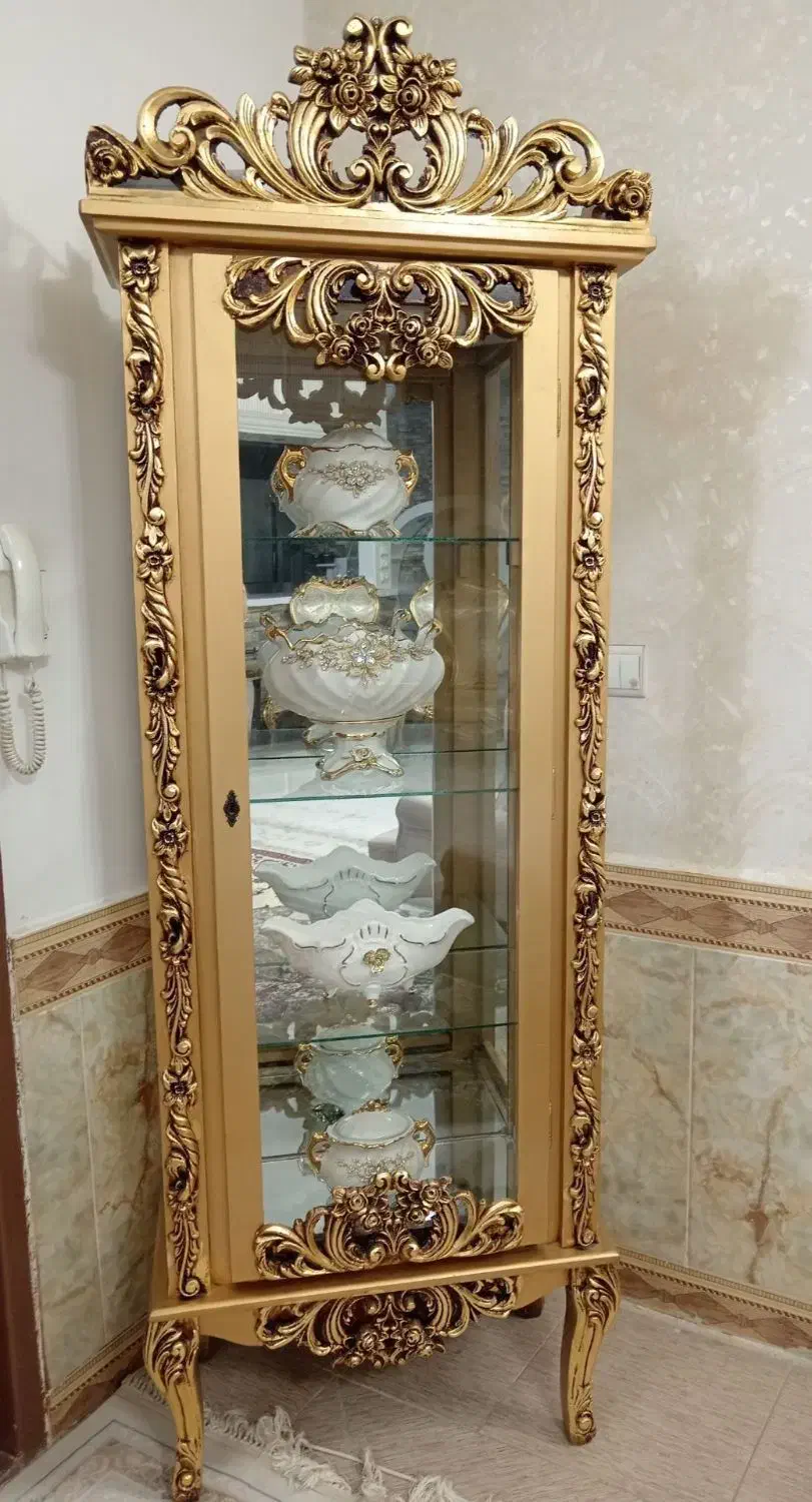 گنجه طلاکوب|بوفه، ویترین، کنسول|تربتحیدریه, بازار|دیوار