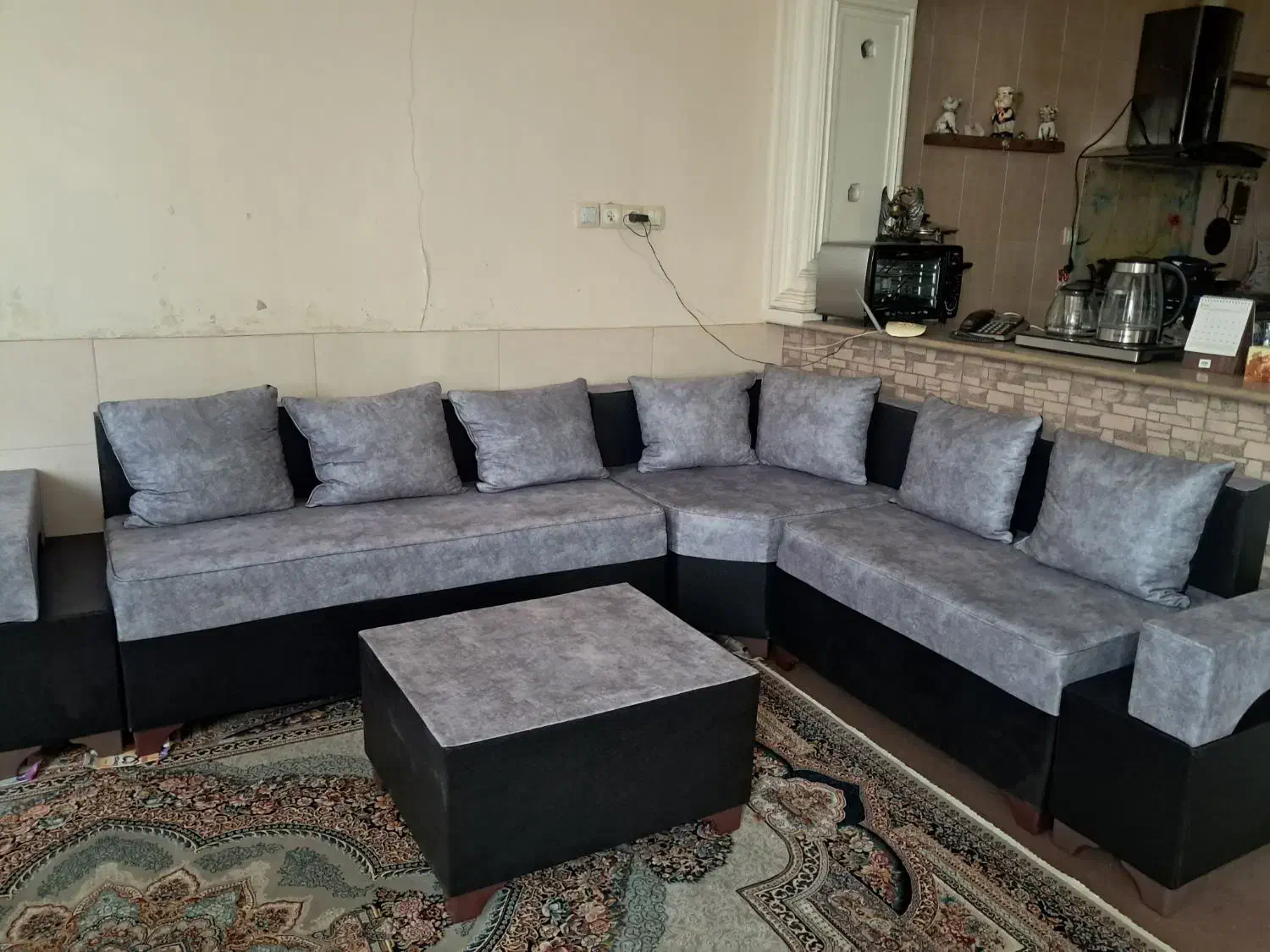 مبل ال ۷نفره|مبلمان خانگی و میز عسلی|شیراز, تندگویان|دیوار