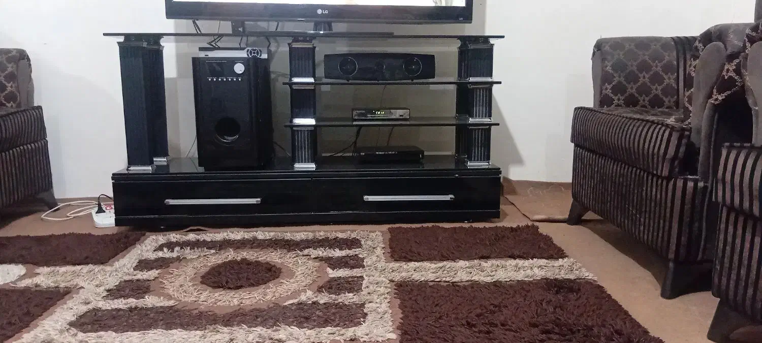 میز شیشه ای دودی|میز تلویزیون|تبریز, |دیوار