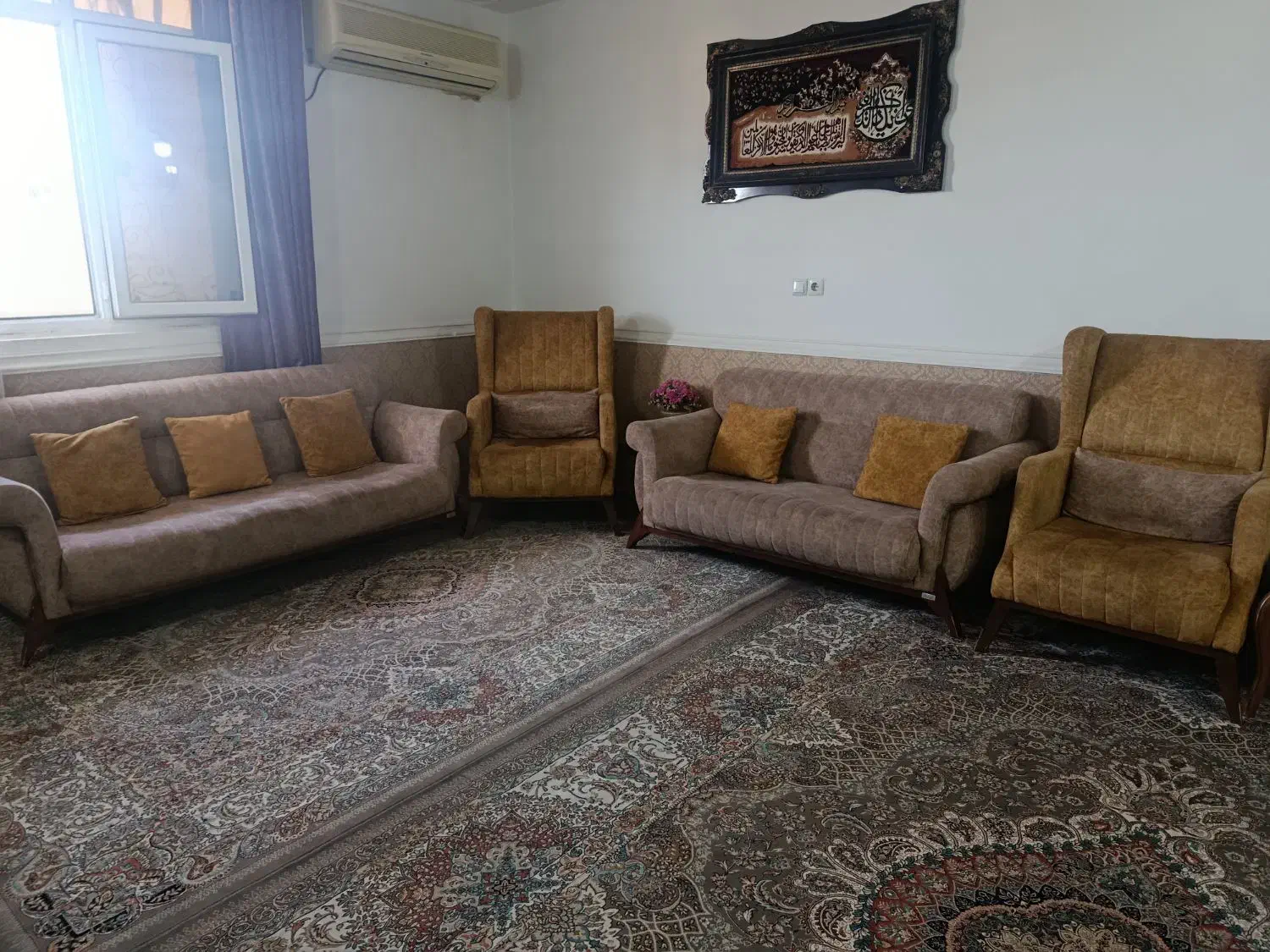 یکدست مبل هفت نفره سالم|مبلمان خانگی و میز عسلی|بندر گناوه, |دیوار