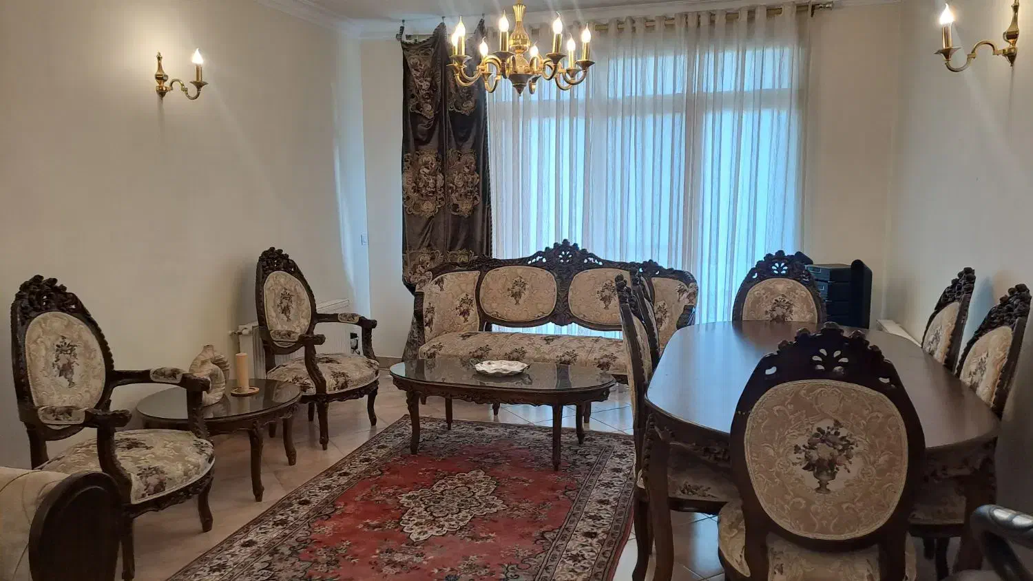 مبلمان استیل ۹ نفره (ساخت آقای گل محمدی)|مبلمان خانگی و میز عسلی|تهران, زرگنده|دیوار