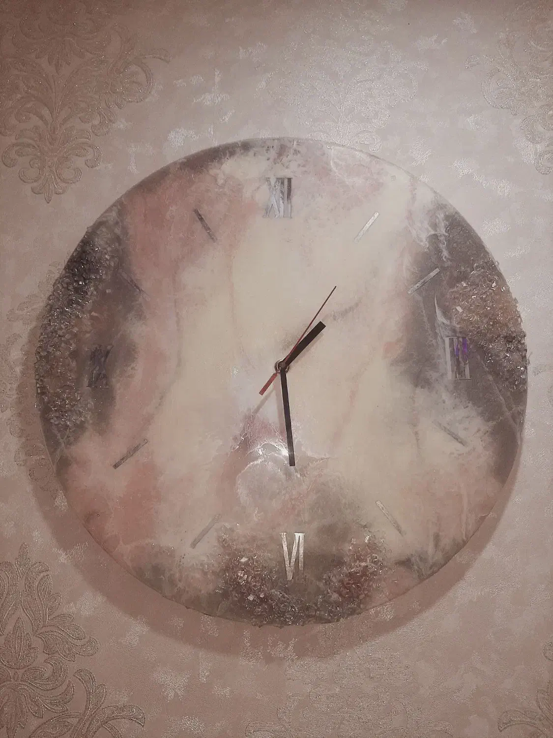 ساعت دیواری رزین|ساعت دیواری و تزئینی|آستانه اشرفیه, |دیوار