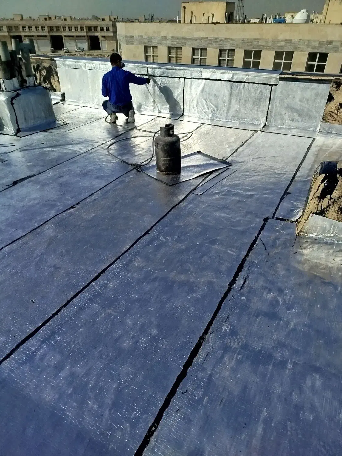 کلیه کارهای قیرگونی ایزوگام آسفالت محوطه شبیب بند|خدمات پیشه و مهارت|گرمدره, |دیوار