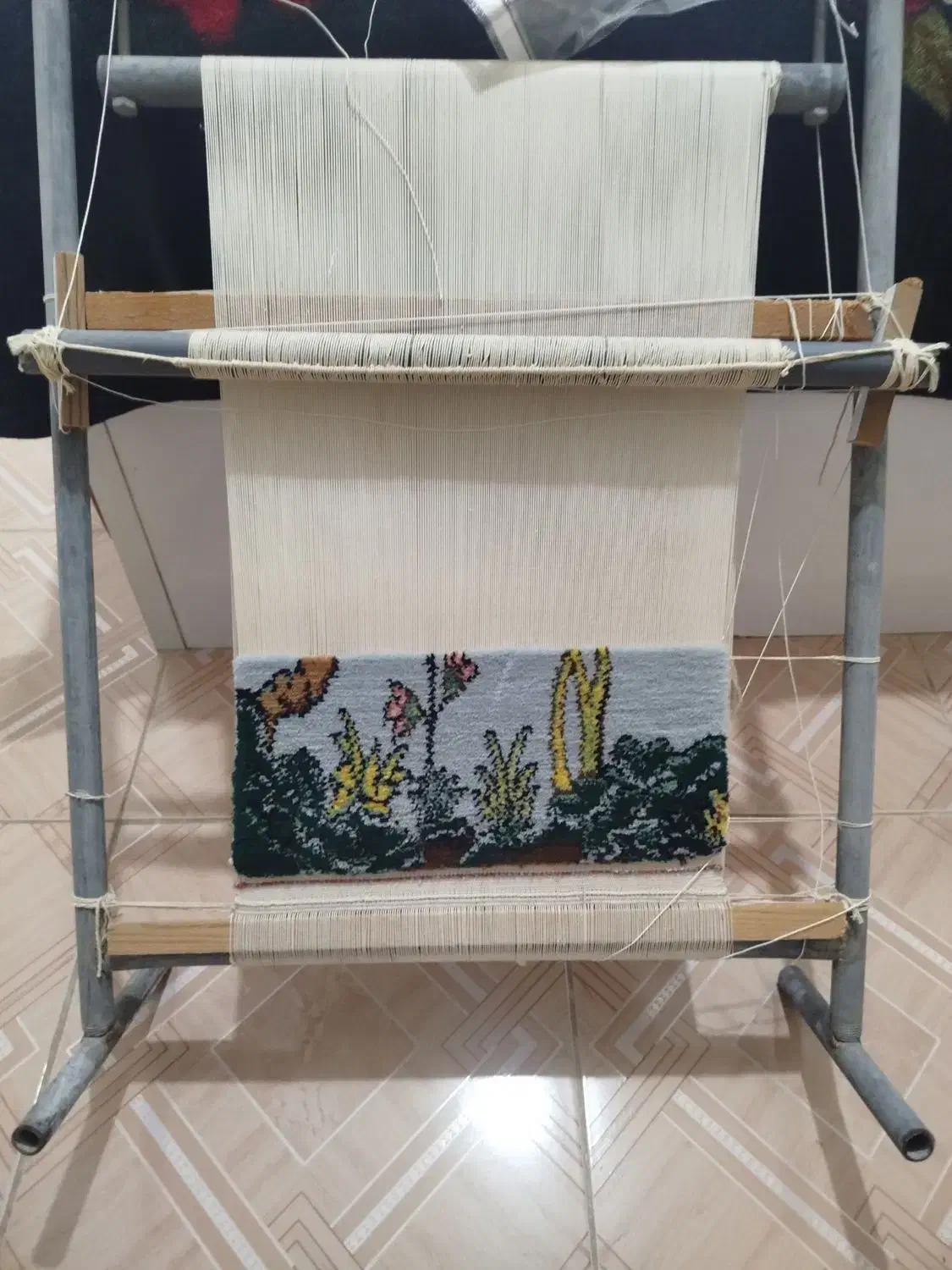 دارقالی با کل وسیله|تابلو فرش|قشم, |دیوار