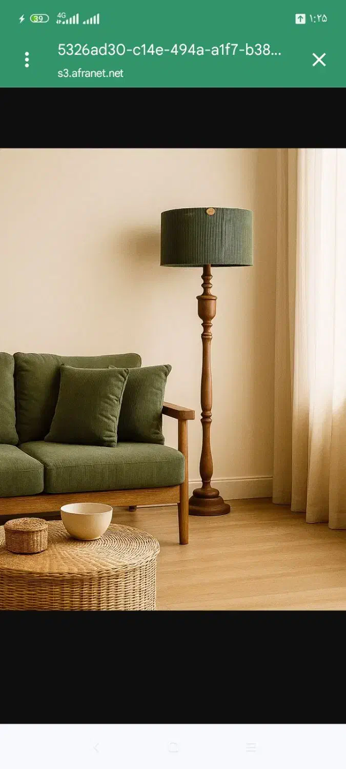 آباژور ایستاده چوبی مدل بلوط|چراغ خواب و آباژور|مشهد, آزادشهر|دیوار