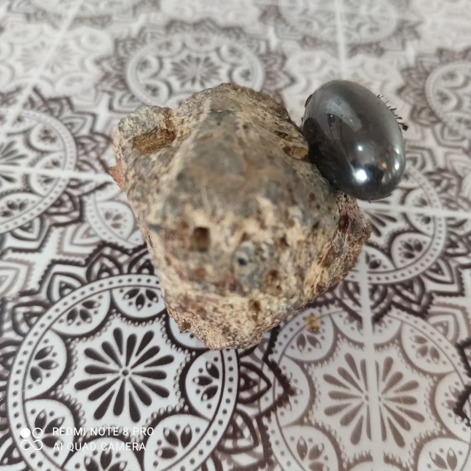 سنگ قیمتی آهن ربا بهش میچسبه|کلکسیون اشیاء عتیقه|گل تپه, |دیوار